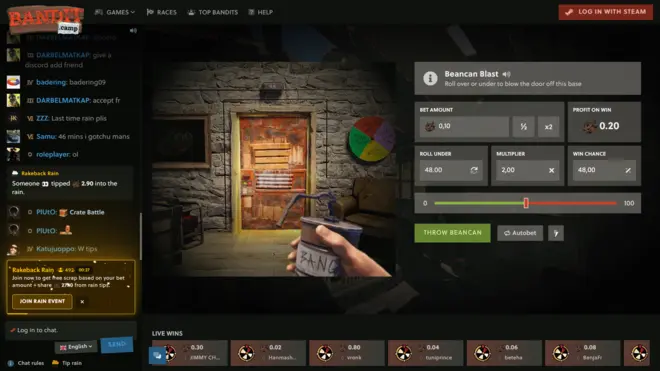 Screenshot of Bandit Camp's Beancan Blast game