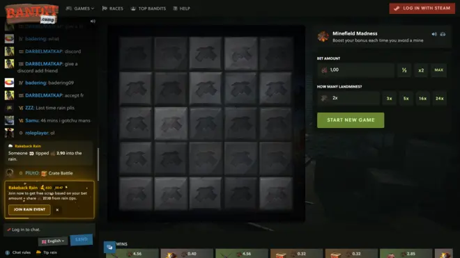 Screenshot of Bandit Camp's Minefield Madness game